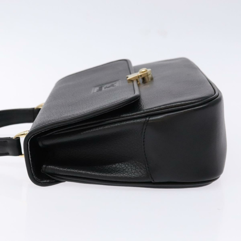 【日本直送】Burberrys 手提包 皮革 黑色 金色 正品 ep10446-3