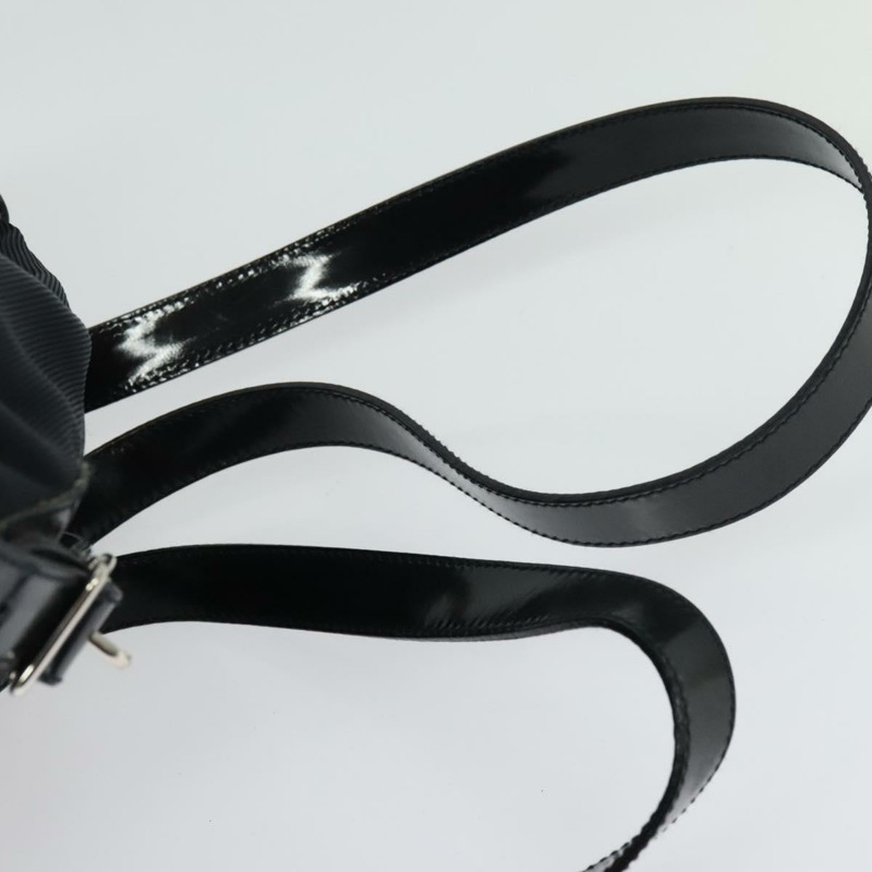 【日本直送】GUCCI 竹編雙肩包 尼龍材質 黑色 銀色 003 3444 0030 正品 ep10557-14