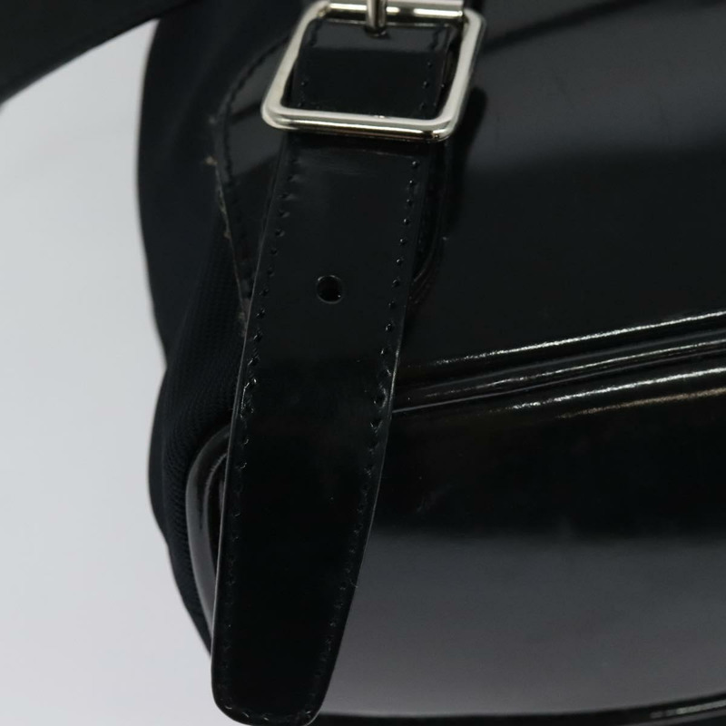 【日本直送】GUCCI 竹編雙肩包 尼龍材質 黑色 銀色 003 3444 0030 正品 ep10557-16