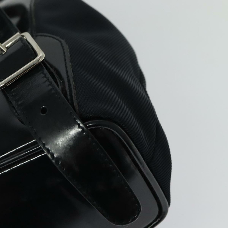 【日本直送】GUCCI 竹編雙肩包 尼龍材質 黑色 銀色 003 3444 0030 正品 ep10557-17