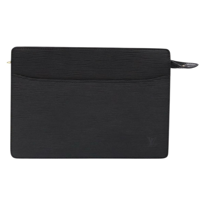 【日本直送】路易威登 Epi Pochette Homme 手拿包黑色 Noir M52522 LV 正品 fm4856-12