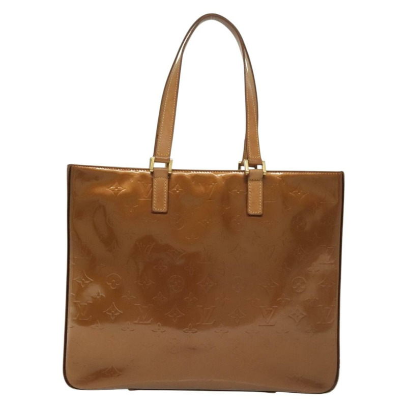 【日本直送】路易威登 Monogram Vernis Columbus 手提包 青銅色 M91134 LV Auth ep10401-1