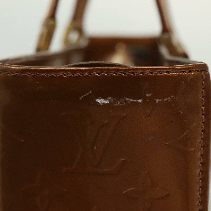 【日本直送】路易威登 Monogram Vernis Columbus 手提包 青銅色 M91134 LV Auth ep10401-3