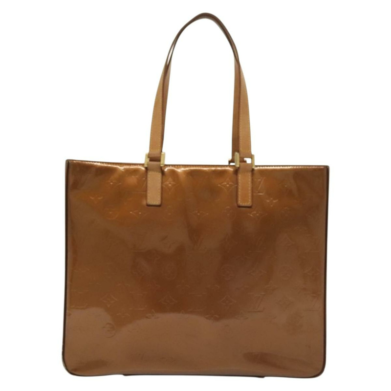 【日本直送】路易威登 Monogram Vernis Columbus 手提包 青銅色 M91134 LV Auth ep10401-12