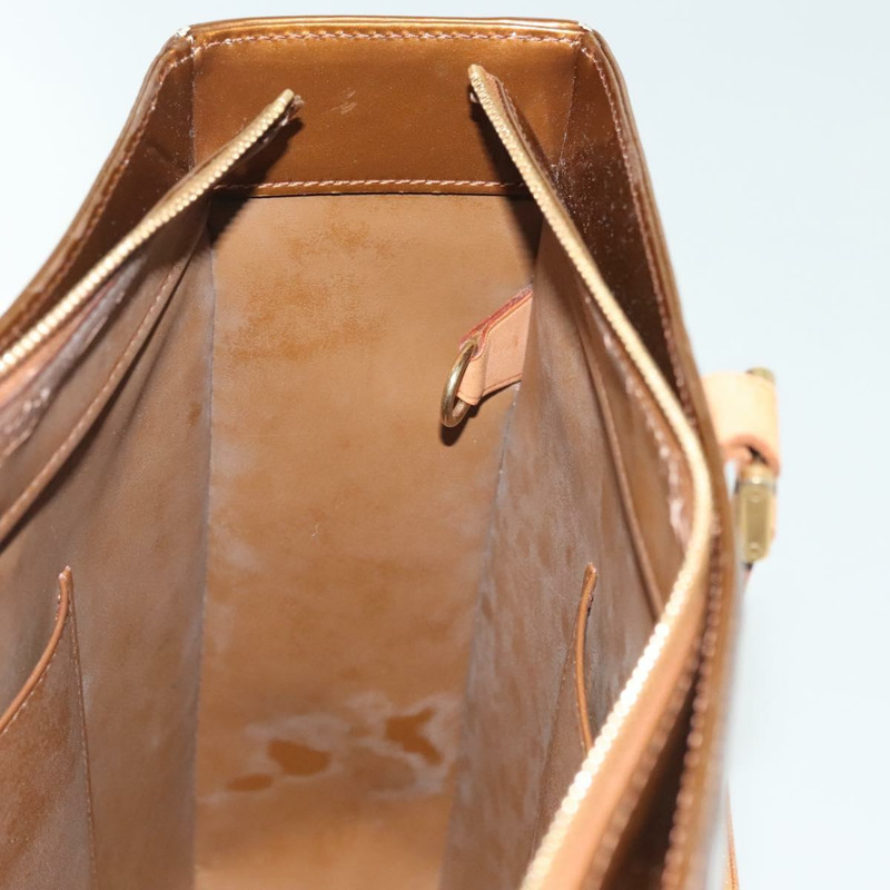 【日本直送】路易威登 Monogram Vernis Columbus 手提包 青銅色 M91134 LV Auth ep10401-20