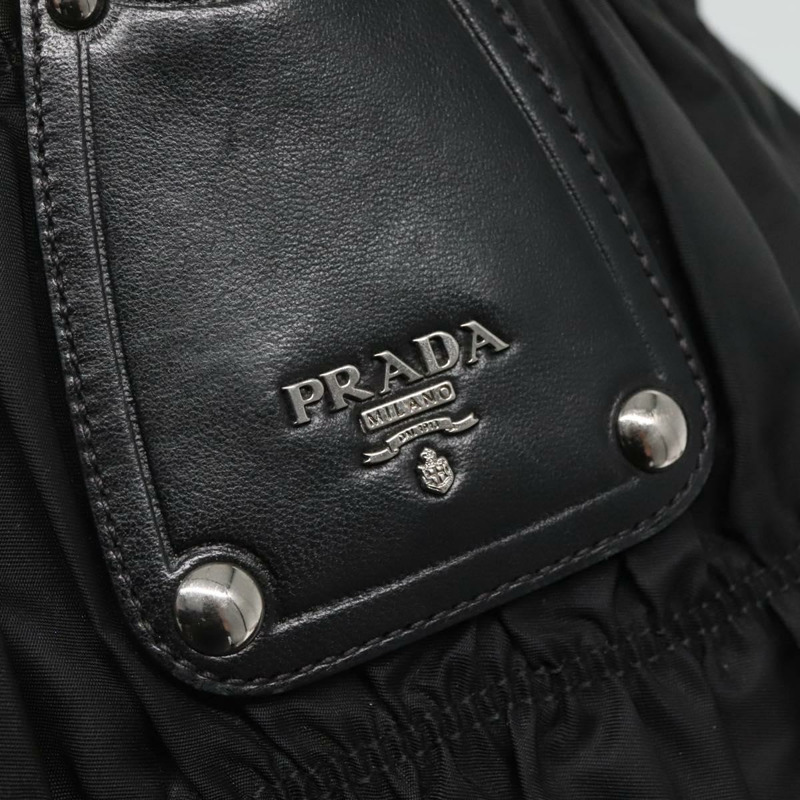 【日本直送】PRADA 尼龍托特包 黑色 銀色 正品 ep10543-9