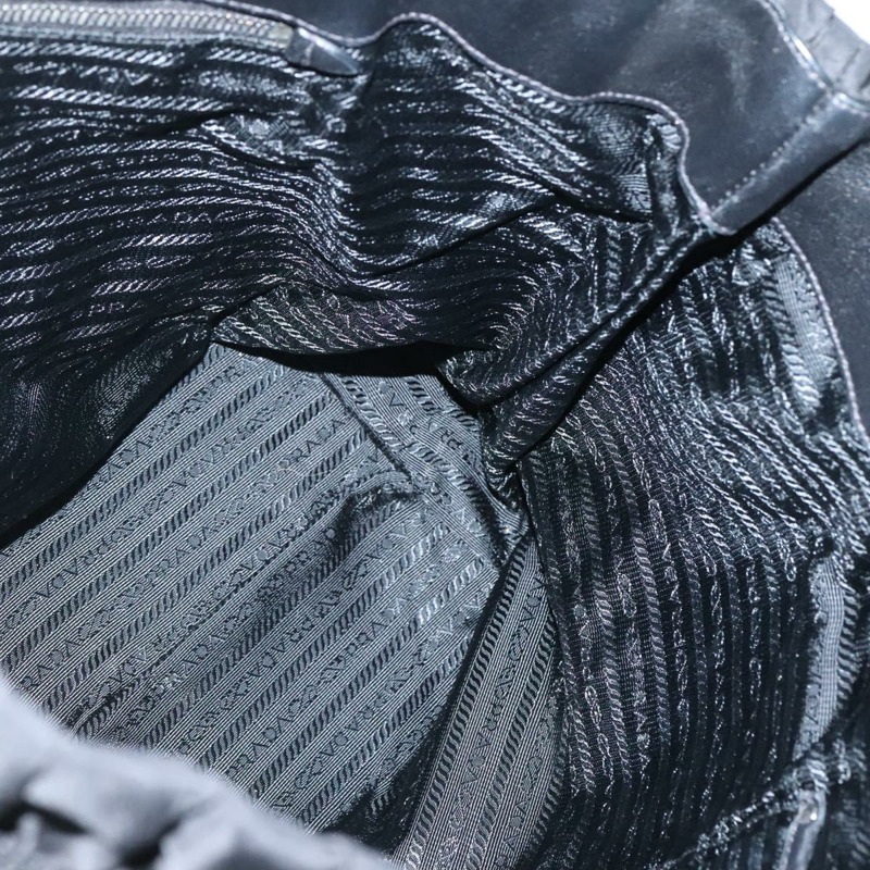 【日本直送】PRADA 尼龍托特包 黑色 銀色 正品 ep10543-18