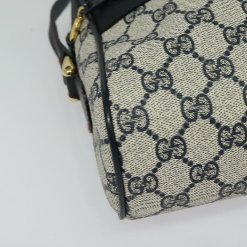 【日本直送】GUCCI GG Supreme Sherry Line 單肩包 PVC 海軍藍/金色 001 4071 5 Auth 141349-8