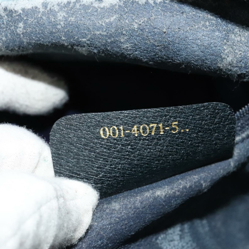 【日本直送】GUCCI GG Supreme Sherry Line 單肩包 PVC 海軍藍/金色 001 4071 5 Auth 141349-11