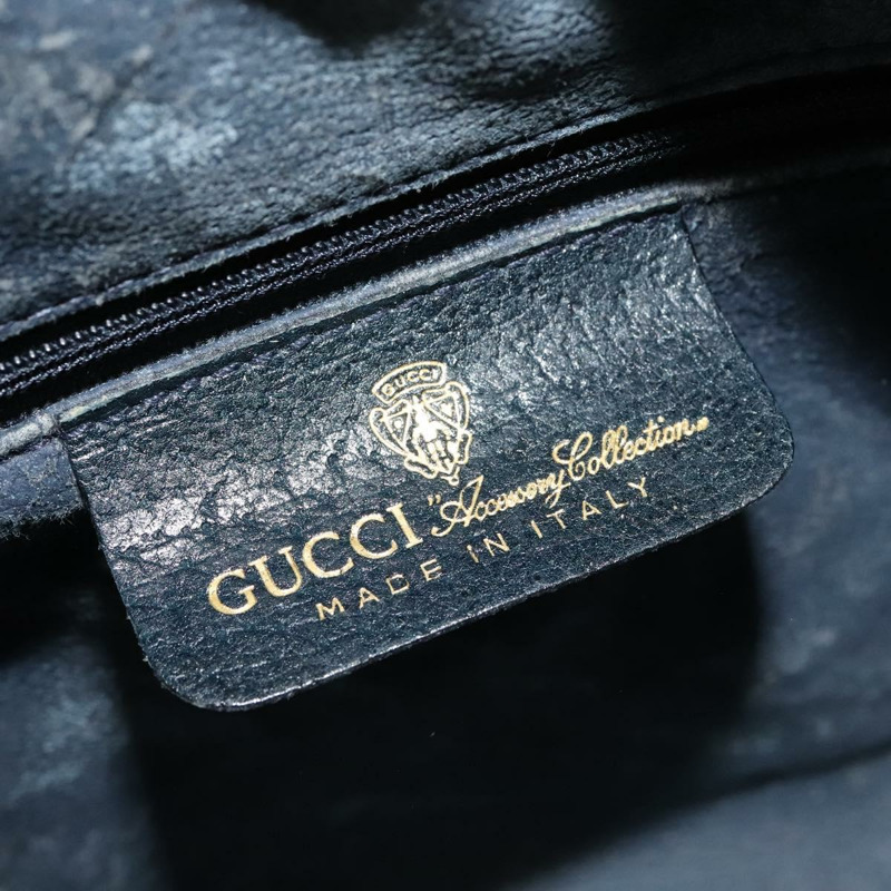 【日本直送】GUCCI GG Supreme Sherry Line 單肩包 PVC 海軍藍/金色 001 4071 5 Auth 141349-17