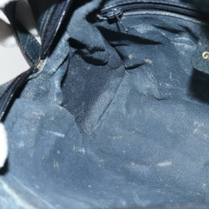 【日本直送】GUCCI GG Supreme Sherry Line 單肩包 PVC 海軍藍/金色 001 4071 5 Auth 141349-19