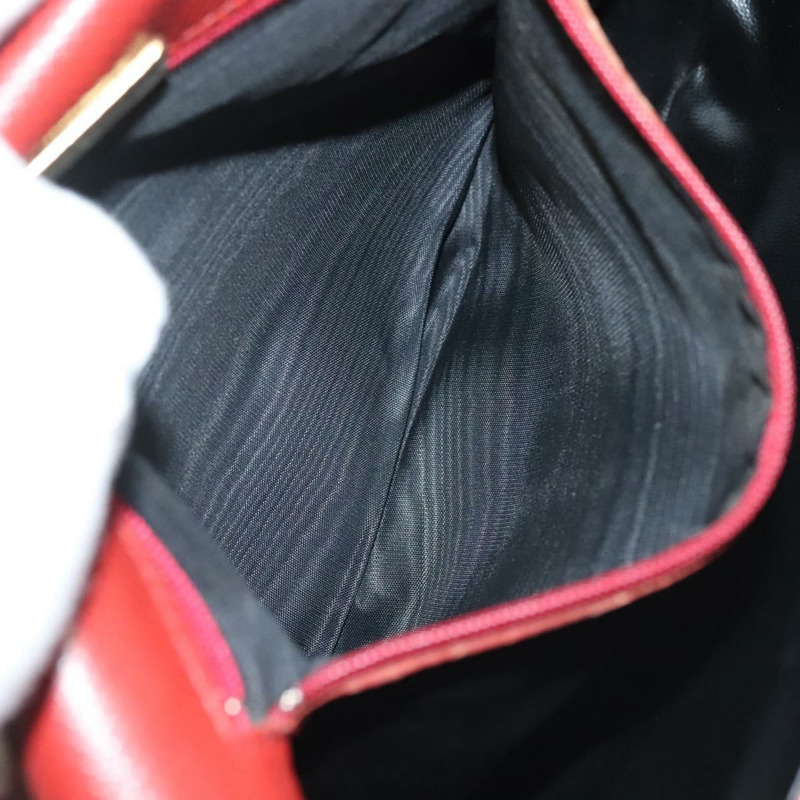 【日本直送】BOTTEGA VENETA 皮革肩背包 紅色 金色 正品 141290-11