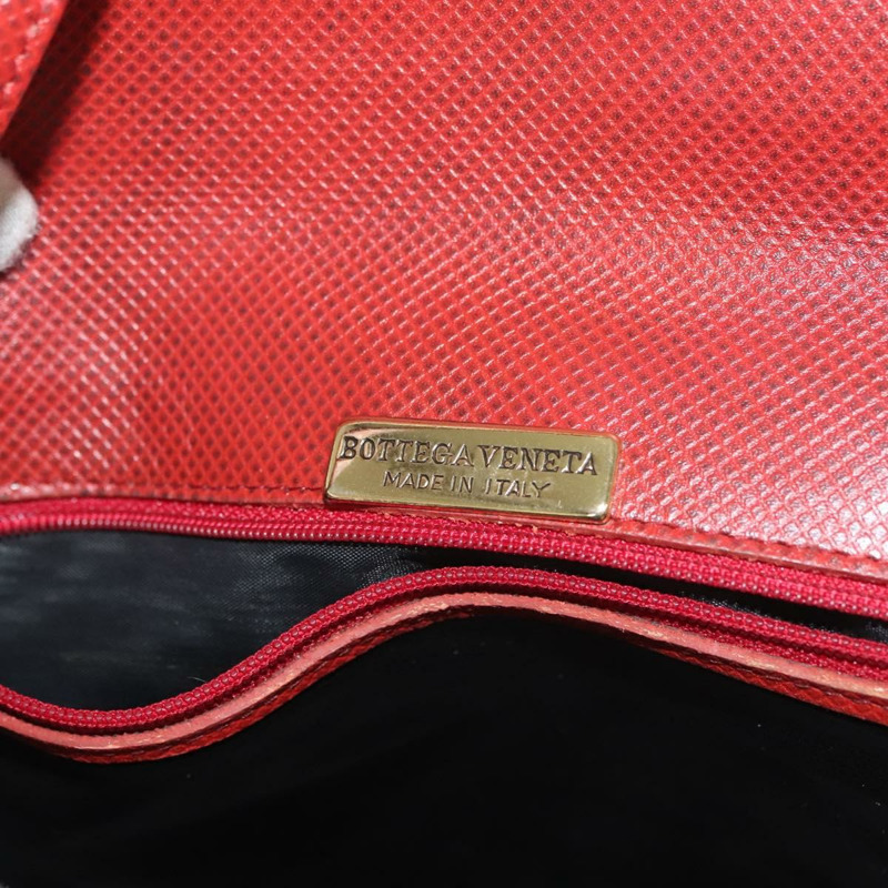 【日本直送】BOTTEGA VENETA 皮革肩背包 紅色 金色 正品 141290-16