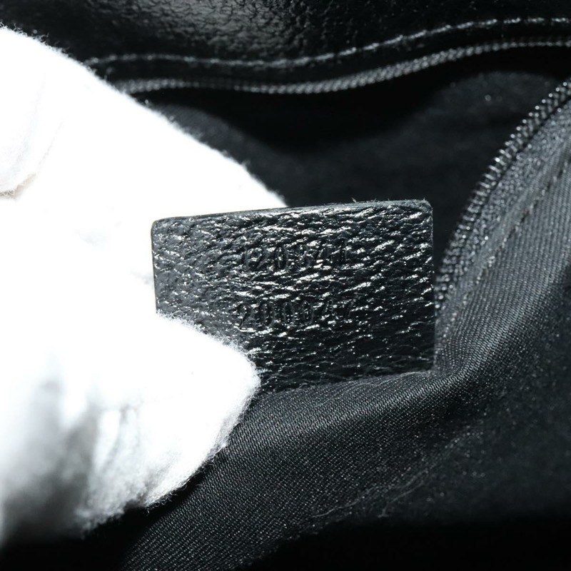 【日本直送】GUCCI GG帆布肩背包 黑色 銀色 120841 正品 141350-11