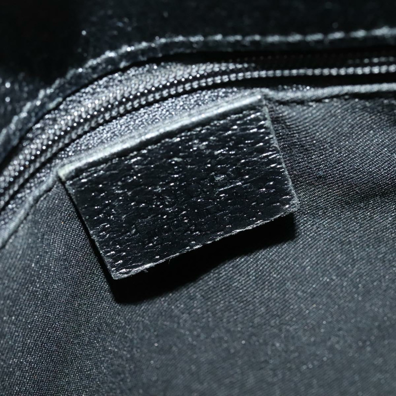 【日本直送】GUCCI GG帆布肩背包 黑色 銀色 120841 正品 141350-16