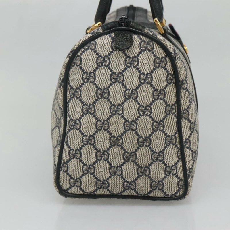 【日本直送】GUCCI GG Supreme 波士頓包 PVC 海軍藍/金色 40 02 007 正品 140470-2