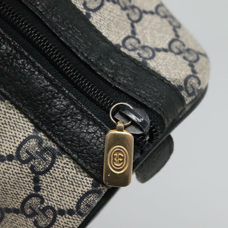 【日本直送】GUCCI GG Supreme 波士頓包 PVC 海軍藍/金色 40 02 007 正品 140470-8