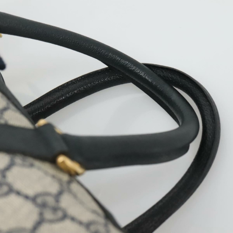 【日本直送】GUCCI GG Supreme 波士頓包 PVC 海軍藍/金色 40 02 007 正品 140470-13