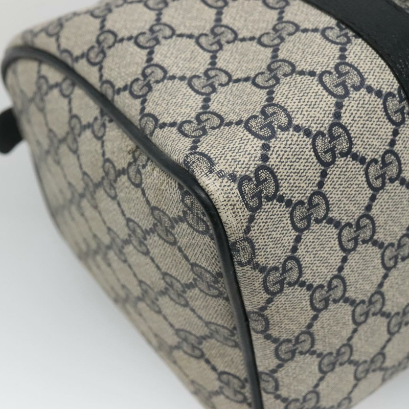 【日本直送】GUCCI GG Supreme 波士頓包 PVC 海軍藍/金色 40 02 007 正品 140470-16