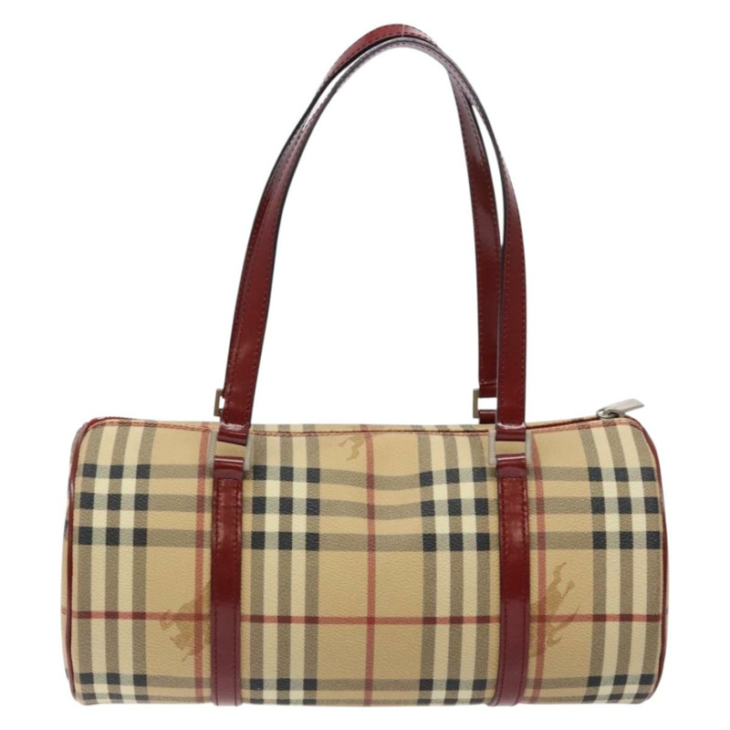 【日本直送】BURBERRY Nova 格紋手提包 PVC 米色 正品 ac3864-1