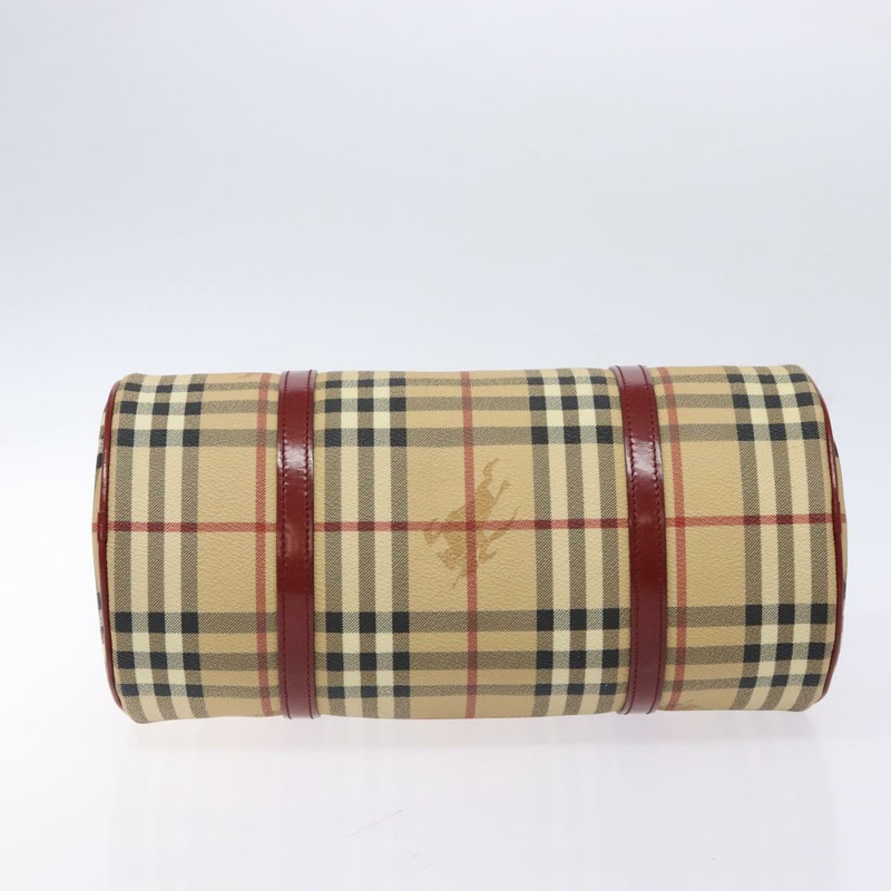 【日本直送】BURBERRY Nova 格紋手提包 PVC 米色 正品 ac3864-4