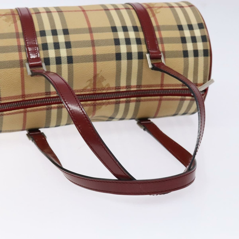 【日本直送】BURBERRY Nova 格紋手提包 PVC 米色 正品 ac3864-6