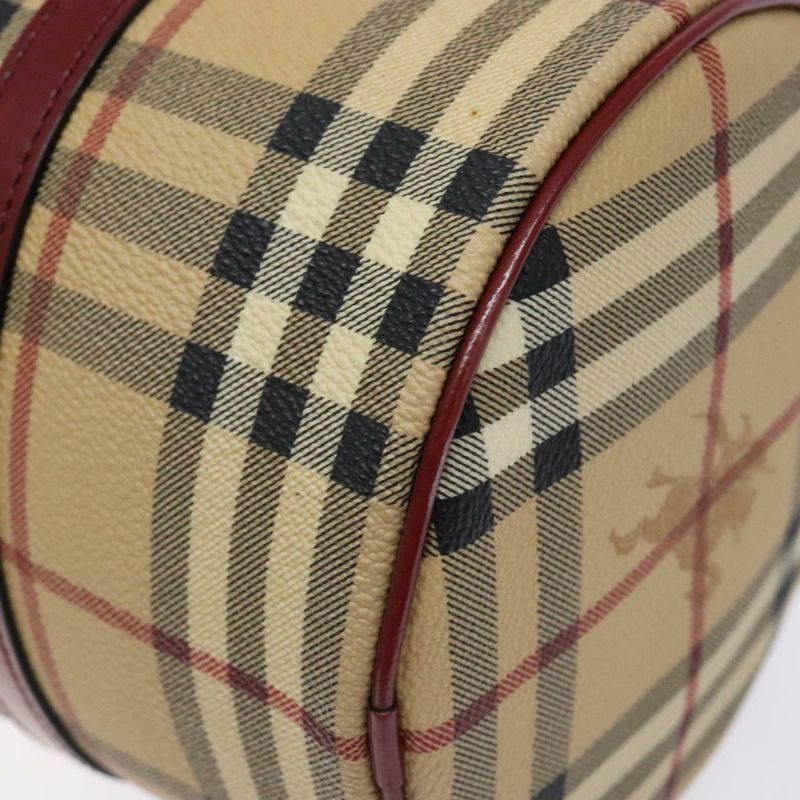 【日本直送】BURBERRY Nova 格紋手提包 PVC 米色 正品 ac3864-8