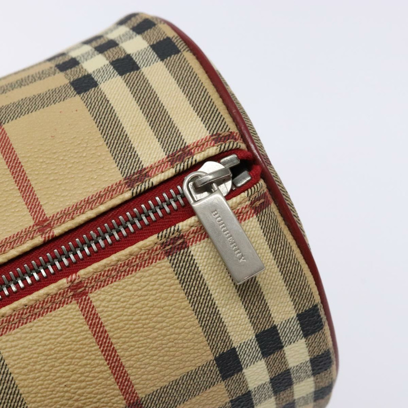 【日本直送】BURBERRY Nova 格紋手提包 PVC 米色 正品 ac3864-9