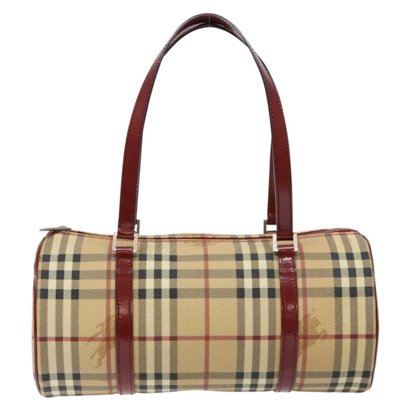 【日本直送】BURBERRY Nova 格紋手提包 PVC 米色 正品 ac3864-12