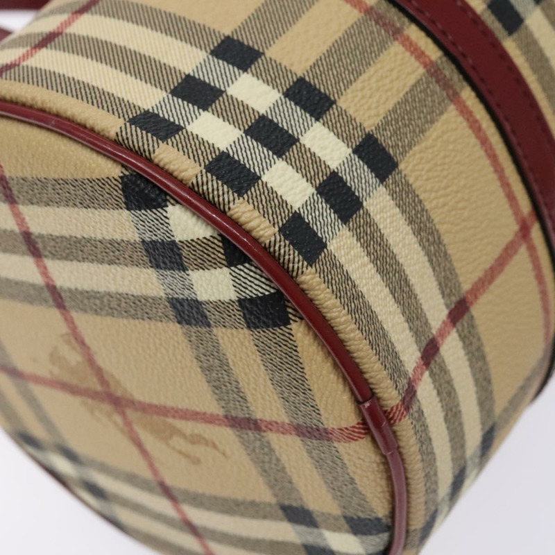 【日本直送】BURBERRY Nova 格紋手提包 PVC 米色 正品 ac3864-13