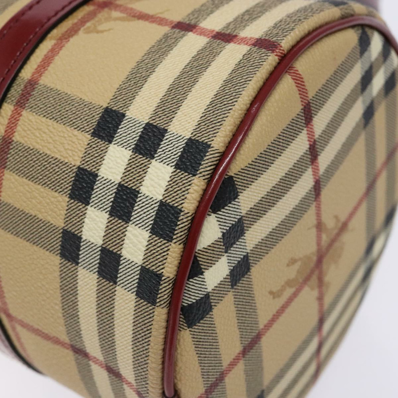 【日本直送】BURBERRY Nova 格紋手提包 PVC 米色 正品 ac3864-14