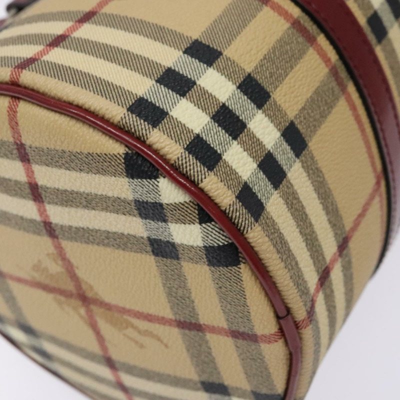 【日本直送】BURBERRY Nova 格紋手提包 PVC 米色 正品 ac3864-15