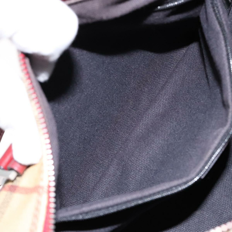 【日本直送】BURBERRY Nova 格紋手提包 PVC 米色 正品 ac3864-19