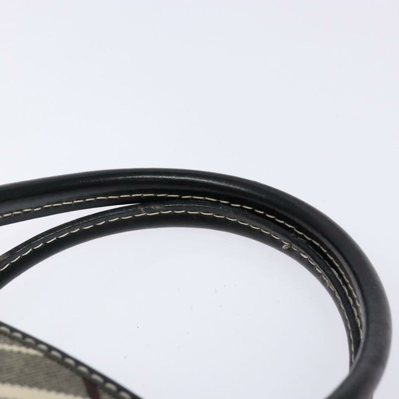 【日本直送】BURBERRY Nova Check Blue Label 手提包 帆布 黑色 銀色 正品 141481-7