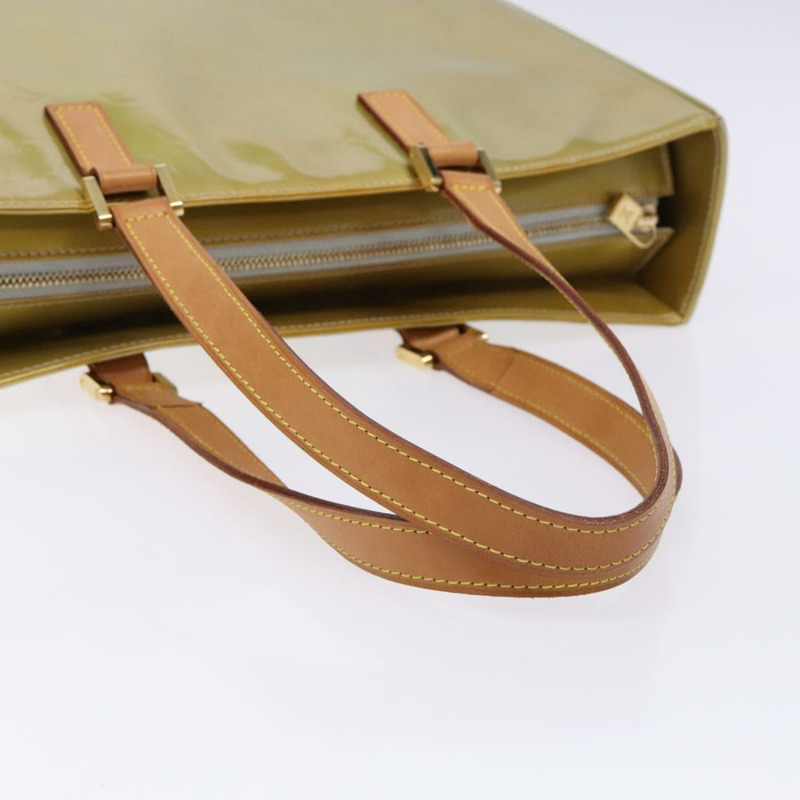 【日本直送】路易威登 Monogram Vernis Columbus 灰色手提包 M91028 LV Auth 141489-6