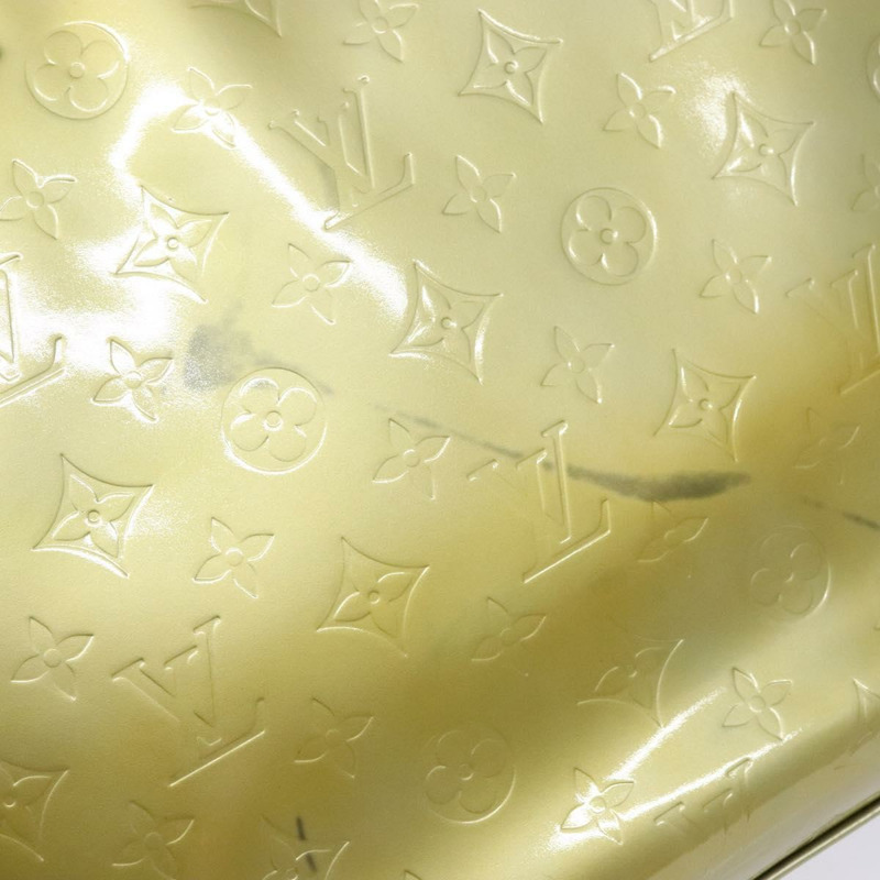 【日本直送】路易威登 Monogram Vernis Columbus 灰色手提包 M91028 LV Auth 141489-9