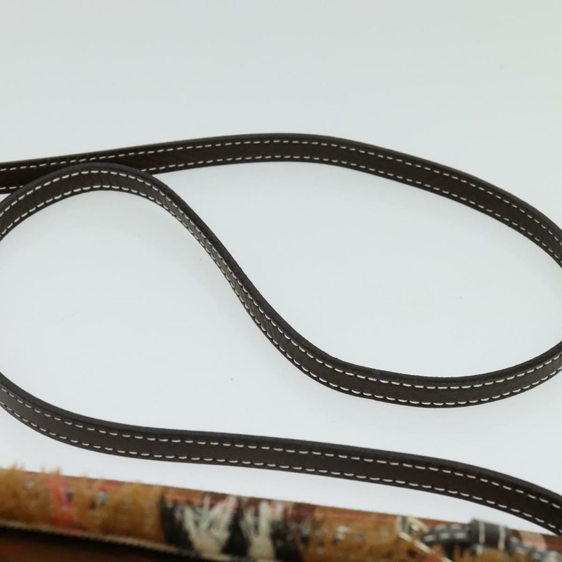 【日本直送】BURBERRY Nova Check Blue Label 單肩包 帆布 棕色 銀色 正品 141511-7