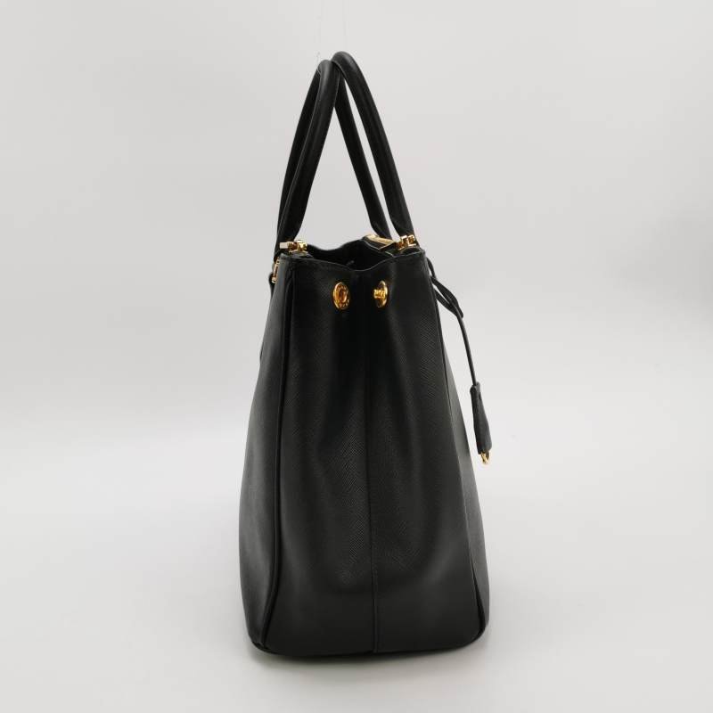 Prada Galleria殺手包大號牛皮純色三角徽標斜挎包單肩包-3