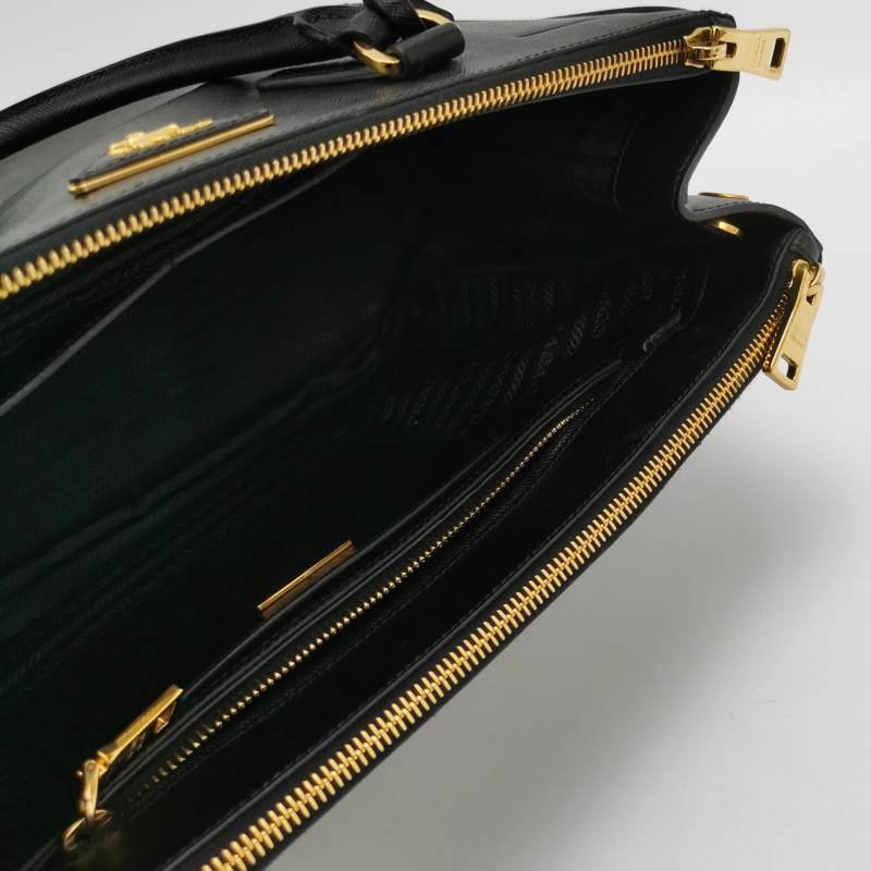 Prada Galleria殺手包大號牛皮純色三角徽標斜挎包單肩包-6