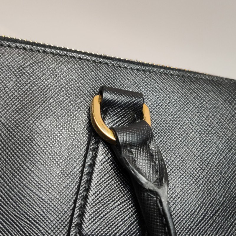 Prada Galleria殺手包大號牛皮純色三角徽標斜挎包單肩包-15