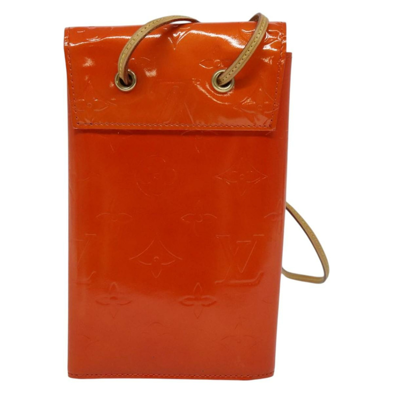 【日本直送】路易威登 Monogram Vernis Walker 錢包 橙色 LV 正品 140710-1