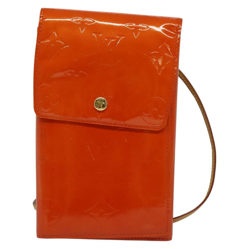 【日本直送】路易威登 Monogram Vernis Walker 錢包 橙色 LV 正品 140710-12