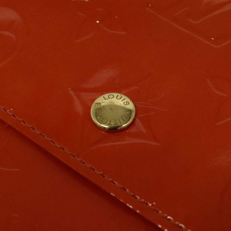 【日本直送】路易威登 Monogram Vernis Walker 錢包 橙色 LV 正品 140710-17