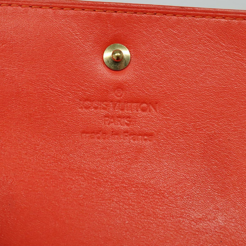 【日本直送】路易威登 Monogram Vernis Walker 錢包 橙色 LV 正品 140710-23