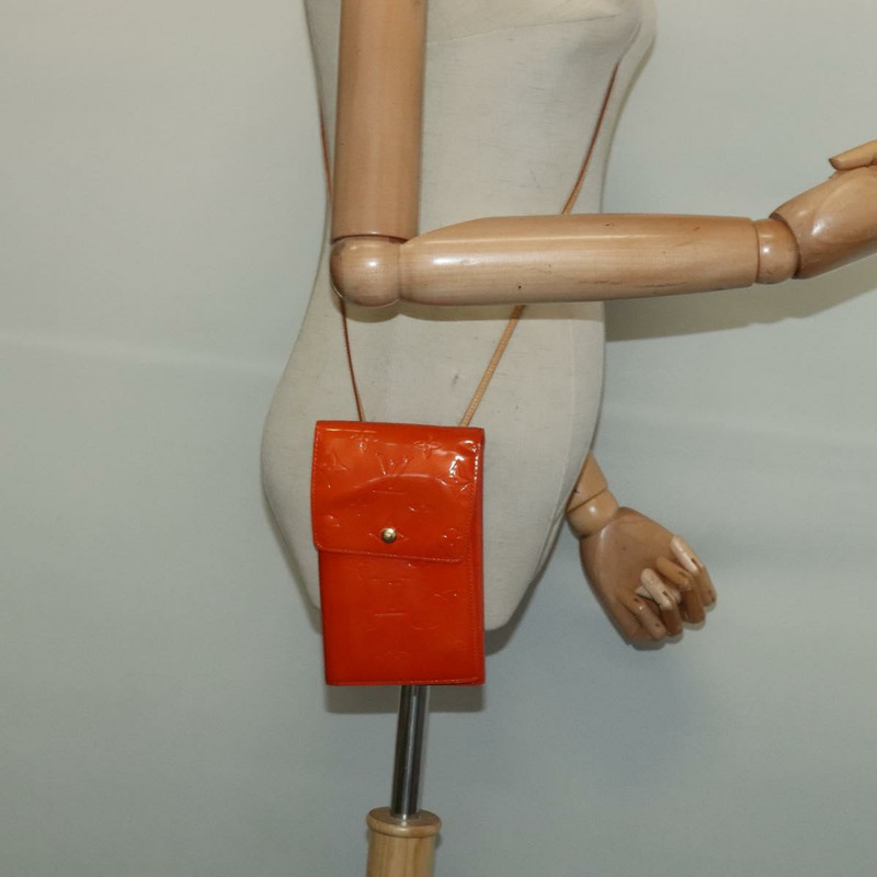 【日本直送】路易威登 Monogram Vernis Walker 錢包 橙色 LV 正品 140710-25