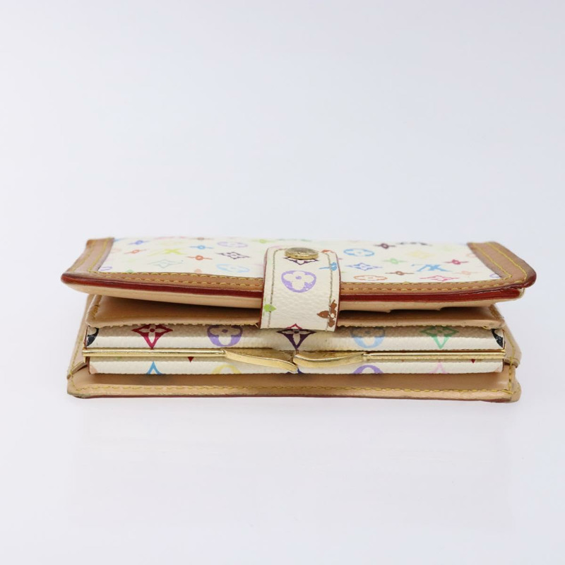 【日本直送】路易威登 多色 Portefeuille Viennois 皮夾白色 M92987 正品 141553-4