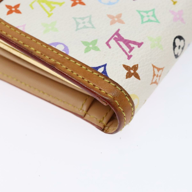 【日本直送】路易威登 多色 Portefeuille Viennois 皮夾白色 M92987 正品 141553-15