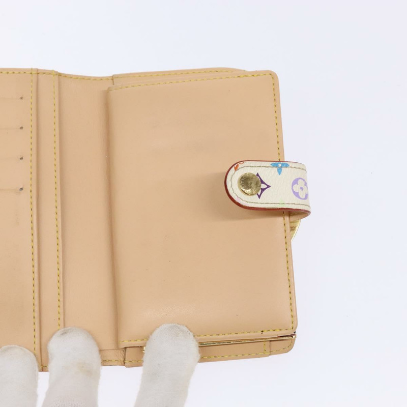 【日本直送】路易威登 多色 Portefeuille Viennois 皮夾白色 M92987 正品 141553-16