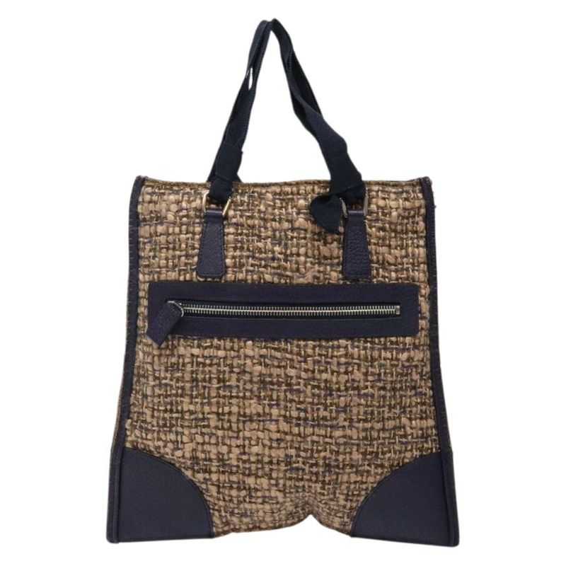 【日本直送】PRADA 手袋 斜紋軟呢 米色 銀色 正品 bs29049-1