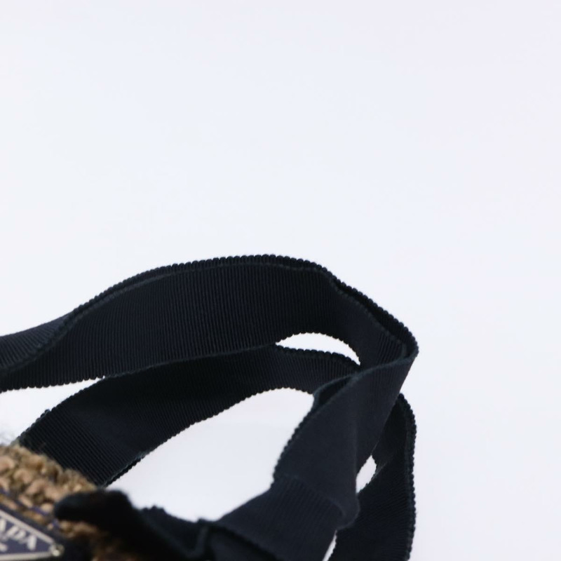 【日本直送】PRADA 手袋 斜紋軟呢 米色 銀色 正品 bs29049-7